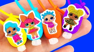 25 Barbie Hacks  Mini LOL doll baby pacifier tiny LOL car sippy cup and more [upl. by Hawthorn212]