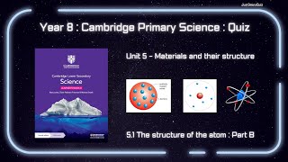 Unit 51 The structure of the atom Part B  Cambridge Lower Secondary Science Year 8 [upl. by Nnahoj]