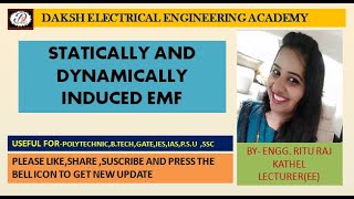 Dynamically amp Statically Induced Emf [upl. by Lennod]