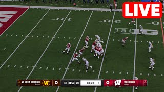 NCAAF LIVE🔴 Western Michigan Broncos vs Wisconsin Badgers  Week 1  Full Game College Football 25 [upl. by Heisel]