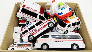 救急車のミニカーが走る。坂道緊急走行テスト。サイレン鳴る｜Ambulance mini car run Slope emergency driving test There is a siren [upl. by Derrik]