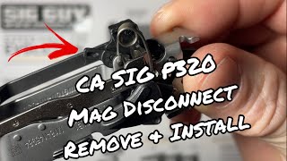 California SIG Sauer M18 magazine disconnect removal and installation video [upl. by Hannahoj]