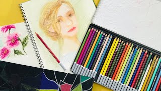 How to use STABILO Carbothello 36 Chalkpastel coloring pencils Review [upl. by Levan263]