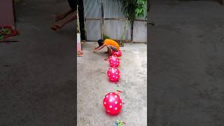 balloon popping challenge 3shorts [upl. by Mell]