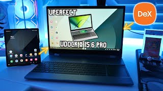 The Best Samsung Dex Experience  UPERFECT UDock X 156 Pro Wireless Lapdock Monitor Review [upl. by Lawan]