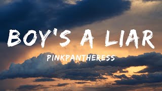 Pinkpantheress  BoyS A Liar Lyrics  Billie Eilish Old Dominion Old Dominion Bailey Zimmerman [upl. by Fattal]