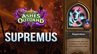 How to beat Supremus  Resurrect Priest  Trial by Felfire Challenge  Hearthstone [upl. by Ticknor]