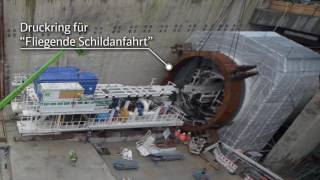 HOCHTIEF Tunnel Rastatt Aufbau TVM HD [upl. by Cira56]