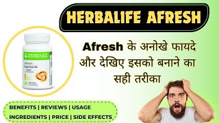 Hindi Herbalife Afresh  Benefits Reviews Ingredients Usage Price Side effects [upl. by Ennaej]