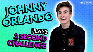 Johnny Orlando Takes On The 2 Second Challenge  TigerBeat TV [upl. by Pauli]