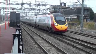 Voyagers and Pendolinos Filmed through Rugby Station [upl. by Adehsar970]