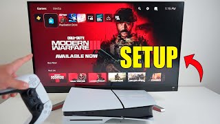 PlayStation 5 Slim Initial Setup Startup Dashboard and Gameplay [upl. by Yenalem931]