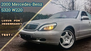 LUXUS für Jedermann 2000 MercedesBenz S320 W220 Test POV [upl. by Akinam]