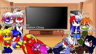 Countryhumans my au’s react to The East Asians Icariaball [upl. by Dj]