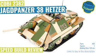 COBI 2382 Jagdpanzer 38t Hetzer  Speed Build Review [upl. by Odareg605]