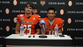 Cortland Horton and Ian Duarte postgame interview vs Western Oregon University [upl. by Nevlin]