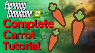 Carrots Complete Guide  How To Grow Harvest amp Sell Carrots In Farming Simulator 25 [upl. by Goddord]