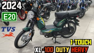 All New TVS XL100 Duty heavy Itouch check ✅ out details cinematic review and on road price 😌 2024 [upl. by Ribble]