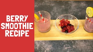 2 Simple Berry Smoothie Recipes [upl. by Rollo]