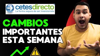 SEMANA MUY INTERESANTE para INVERTIR en CETES DIRECTO 📈😱💰 [upl. by Ferri]