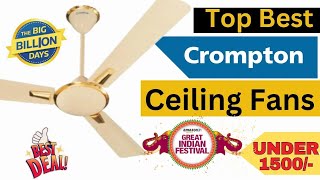 Top 5 Best Crompton Ceiling Fan In India 2024  Best Ceiling Fan 2024  Amazon Great Indian Festival [upl. by Aiekal]