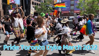 Pride Toronto 2022 Dyke Rally amp Dyke March [upl. by Leiru]