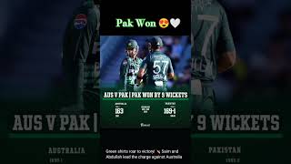 PAKISTAN Vs Australia 2nd ODI 2024😍🤍Pakistan wonmomentPCB win 2nd Match highlightpak vs Aus [upl. by Lemcke678]