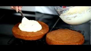 Debra Stephenson bakes a Victoria Sponge with Red Tractor amp Baking Mad [upl. by Iahk]