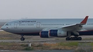 Aeroflot IL96300HD Takeoff from LCLKLarnaca Intl Plane Spotting [upl. by Anneliese]