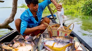 ভালোই মাছ পেলাম বড়শিতে😀 । Sundarban fishing Tradifoodsundarban [upl. by Nyladgam699]