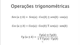 Operações trigonométricas  Seno Cosseno e Tangente COM MÚSICA [upl. by Chitkara]