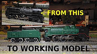 Saved 1950s Jouef SNCF C 60 HO Loco – From Spares and Repairs Wreck to Working Model modeltrain [upl. by Nabala]