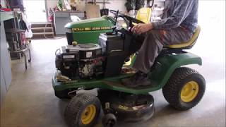 John Deere STX38  Leaking Needle and Seat [upl. by Rickie]