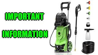 Review Electric Power Washer 3000 PSI 2 Important Information [upl. by Marten710]