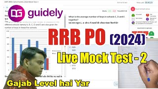 🎯Guidely RRB PO Live Mock Test 2 2024  How to Attempt Mock  Just Do It  rrbpo rrb [upl. by Kori846]