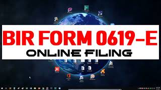 BIR TAX on RENTAL  Online Filing for Beginners 2021 0619E [upl. by Garreth]