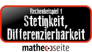 Stetigkeit und Differenzierbarkeit von abschnittsweise definierten Funktionen Beispiel 1  A2502 [upl. by Lottie247]