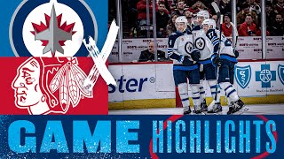 Chicago Blackhawks vs Winnipeg Jets  Game Highlights [upl. by Ainehta]