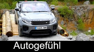 Offroad driving Range Rover Evoque Convertible new neu SUV Cabriolet [upl. by Aara317]