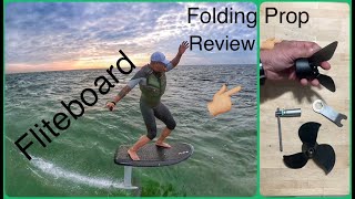 Fliteboard Folding Propeller Review amp comparison [upl. by Ayotyal]