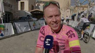 Michael Valgren  Interview at the start  Trofeo Pollena  Port dAndratx 2024 [upl. by Hirschfeld204]