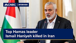 Top Hamas leader Ismail Haniyeh killed in Iran Hamas [upl. by Llemej]