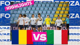 Highlights RomaniaItalia 05  Femminile 30 novembre 2021 [upl. by Anialad]