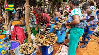 Rural village market day in Tabligbo Togo west Africa Life in Togo 🇹🇬 west Africa 🌍 [upl. by Odlauso]