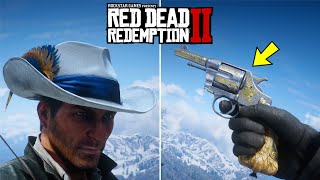 Red Dead Redemption 2  ALGERNONS REVOLVER amp EXOTIC HAT RARESECRET ITEMS [upl. by Kalmick]