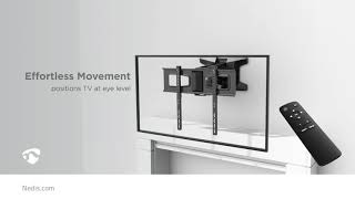 How To  Nedis Motorised TV Wall Mount  3770 quot  35 kg  TVWM5850BK [upl. by Atela]