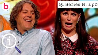 QI Series N Episode 3 FULL EPISODE  With Aisling Bea Ross Noble amp Corey Taylor [upl. by Jorrie]