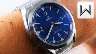 2018 OMEGA SEAMASTER RAILMASTER DENIM quotBLUE JEANSquot 22010402003001 Luxury Watch Review [upl. by Sila165]