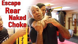 How to Escape a Standing Rear Naked Choke [upl. by Anyak]