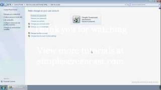 How to change your password in Windows 7 [upl. by Hteb]